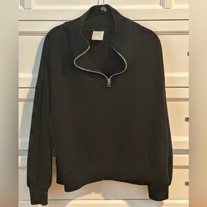 Varley Hawley Half Zip Sweat - Black, M